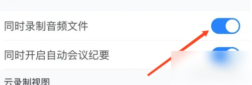 腾讯会议如何开启同时录制音频文件功能 腾讯会议云录制附属功能设置方法介绍图4