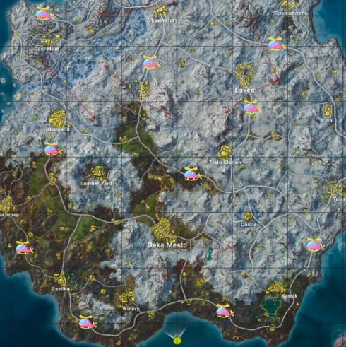 pubg米拉玛飞机刷新点一览图3