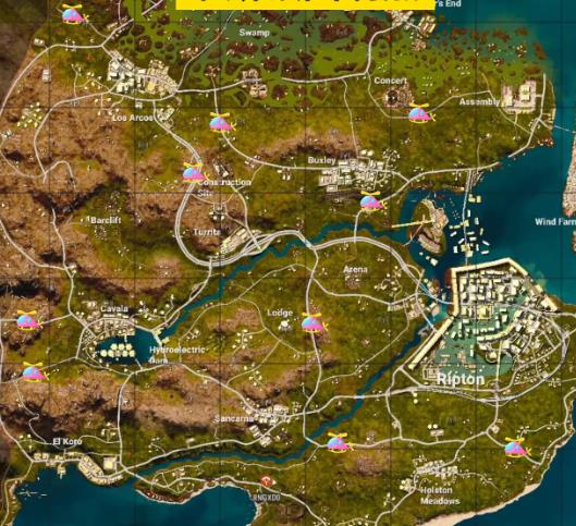 pubg米拉玛飞机刷新点一览图4